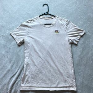 creme nike shirt, size S, unisex, design on logo
